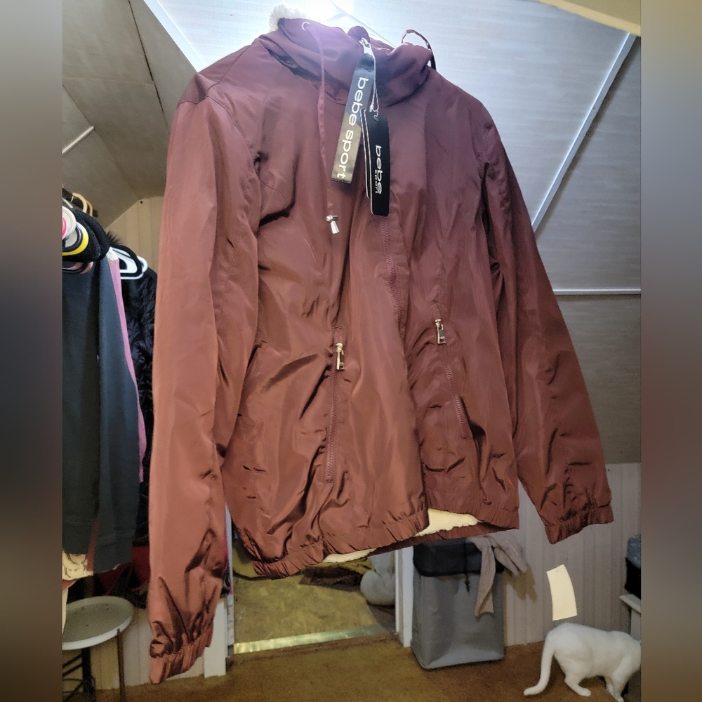 Bebe sport faux fur jacket